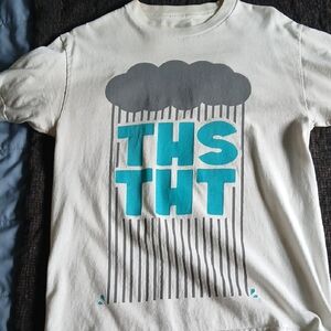 Gray and Teal Graphic Kids T-Shirt